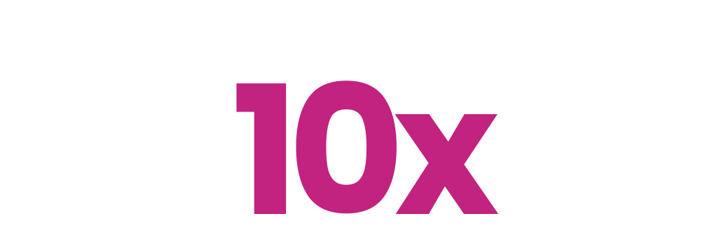 10x