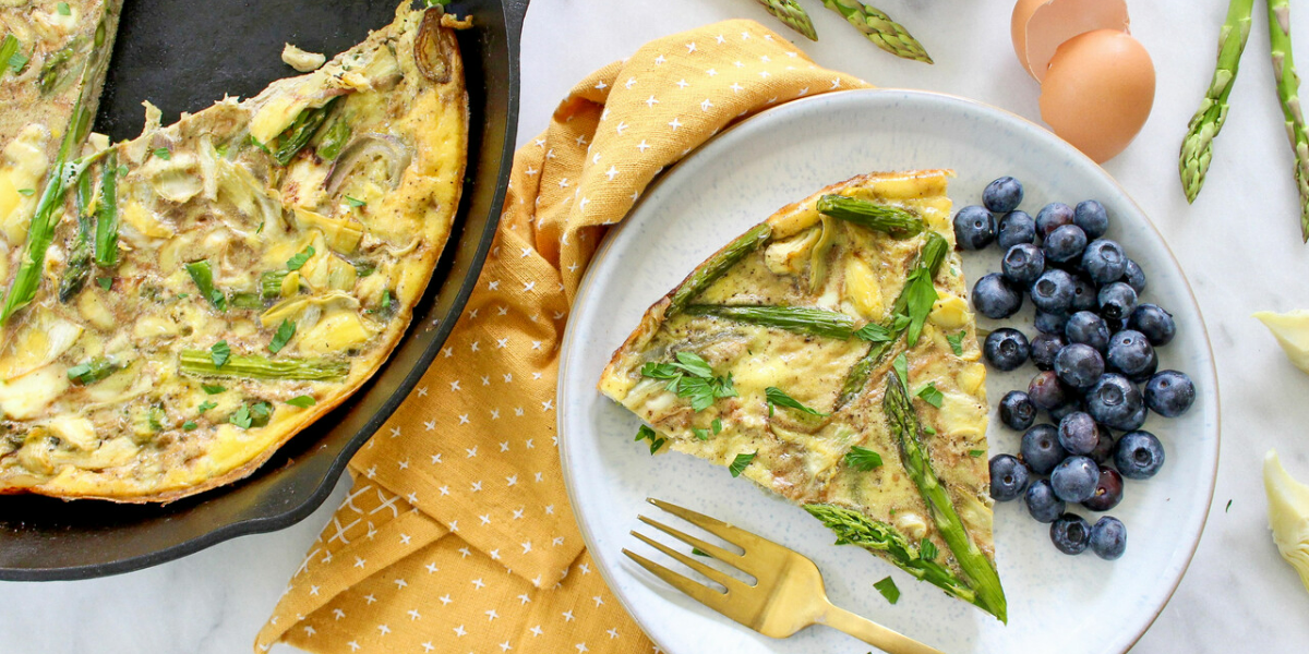 Artichoke Asparagus Frittata