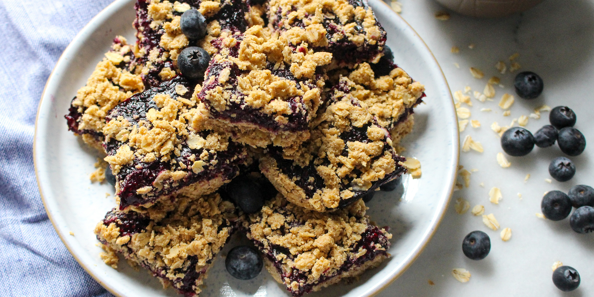 Blueberry Pie Crumble Bars