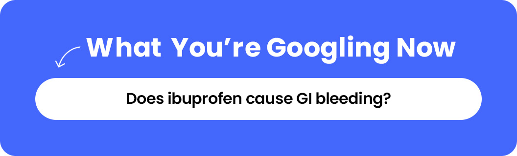 Does ibuprofen cause GI bleeding
