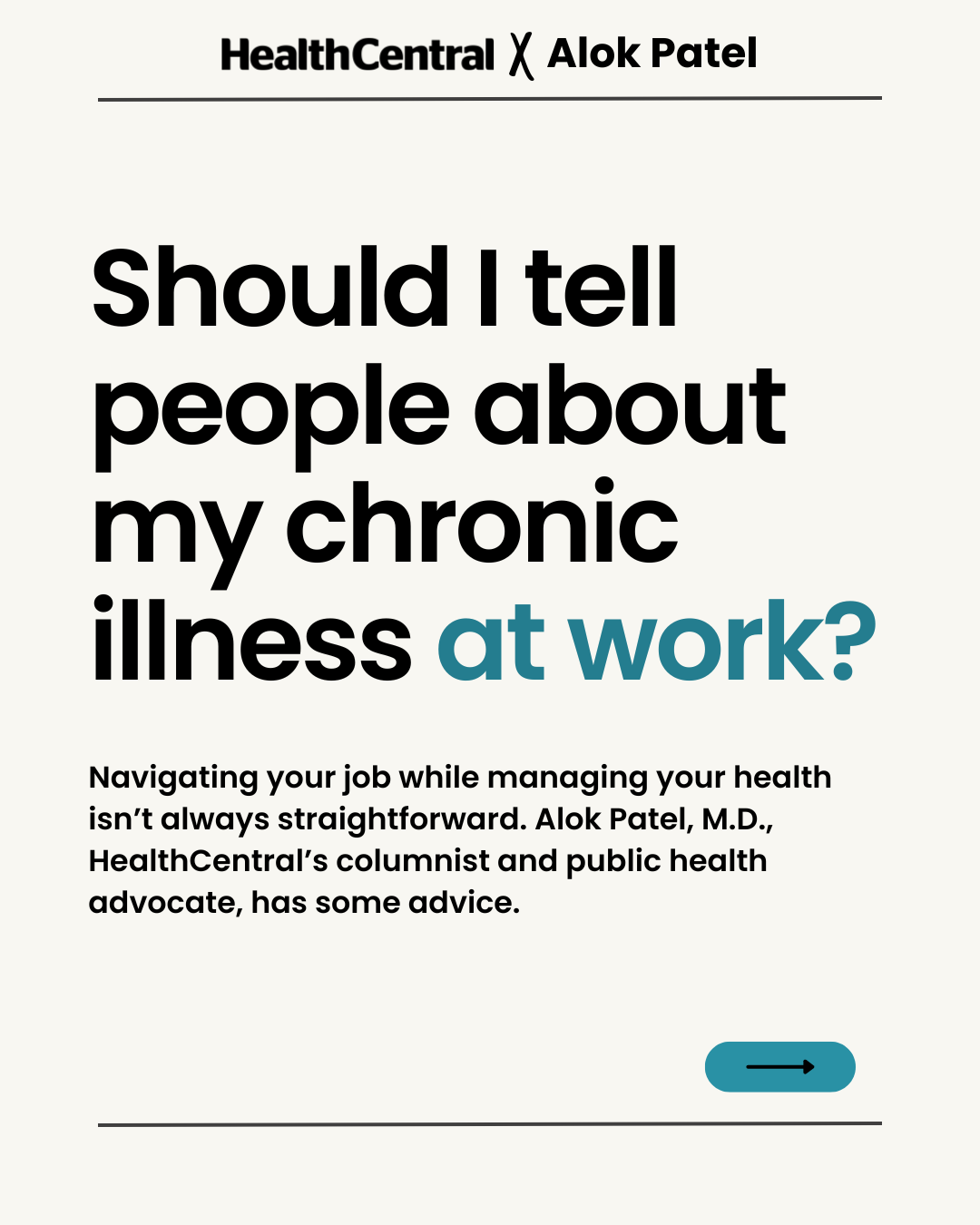 Insta disclose chronic illness at work