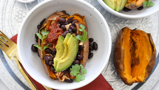 Tex Mex Stuffed Sweet Potato
