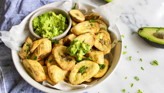 Try This Snack: Plantain Dippers With Guacamole